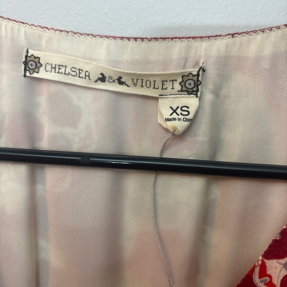 Chelsea and violet‎ by Anthropologie women’s red bohemian maxi dress xs - Picture 4 of 4